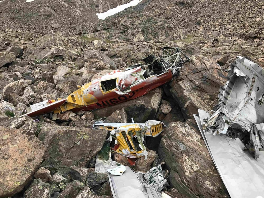 plane wreckage