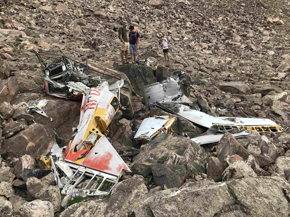 N160JN plane wreckage