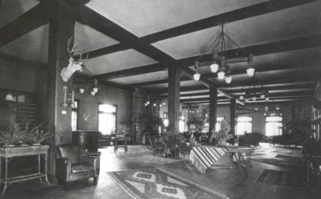 main troutdale lobby, circa 1920s