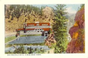 Troutdale In the Pines postcard, circa 1935