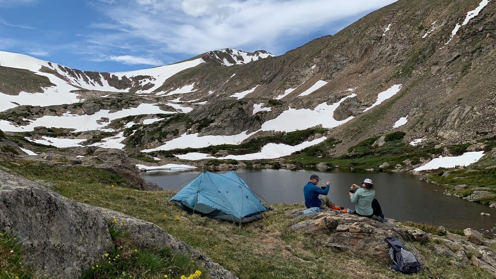 zpacks duplex: Storm Lake @11,415ft in Indian Peaks with my daughter in 2020